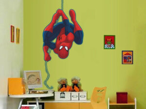 Sticker Spider-Man avec tête à l'envers