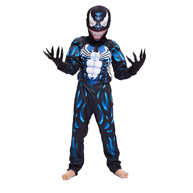 Déguisement Spider-Man Venom musclé, tailles S à L