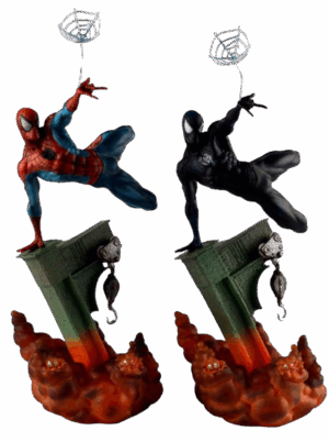 Figurine Spider-Man tisseur de toile, couleurs au choix