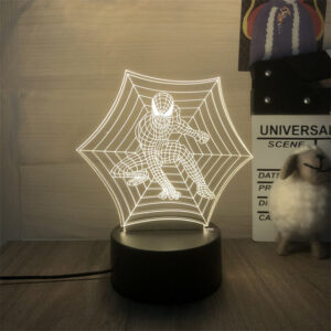 Lampe Spider-Man avec sa toile