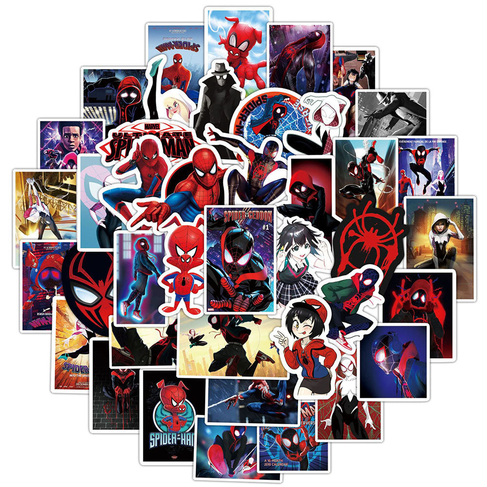 Lot de stickers Spider-Man New Generation avec 10, 30 ou 52 pièces