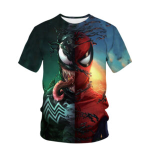 T-shirt Spider-man contre Venom, tailles XXS à 4XL