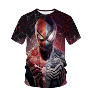 T-shirt Spider-man et Symbiote, tailles XS à 4XL