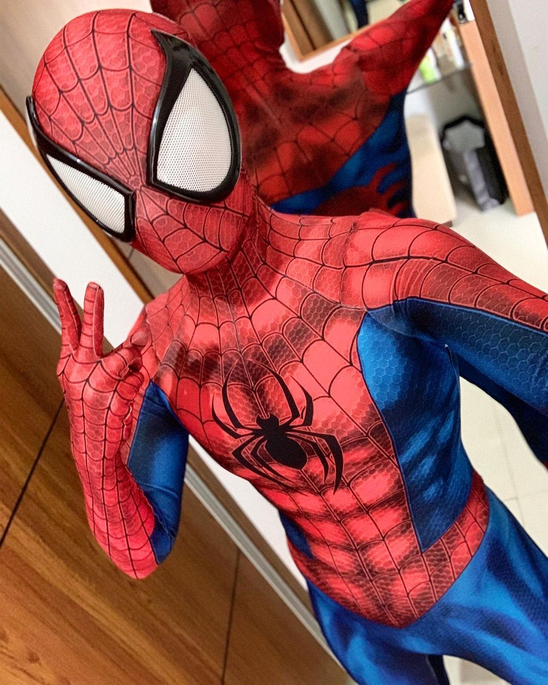 Déguisement Spider-Man effet BD en XS à XXXL – Image 2