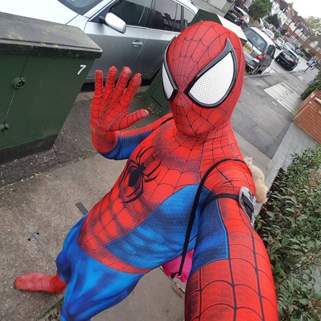 Déguisement Spider-Man effet BD en XS à XXXL – Image 5