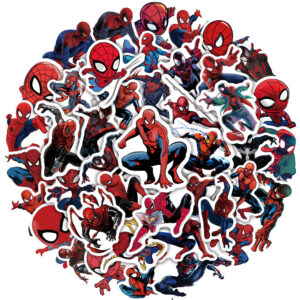 Lot de stickers Spider-Man Multivers avec 10, 30 ou 50 pièces