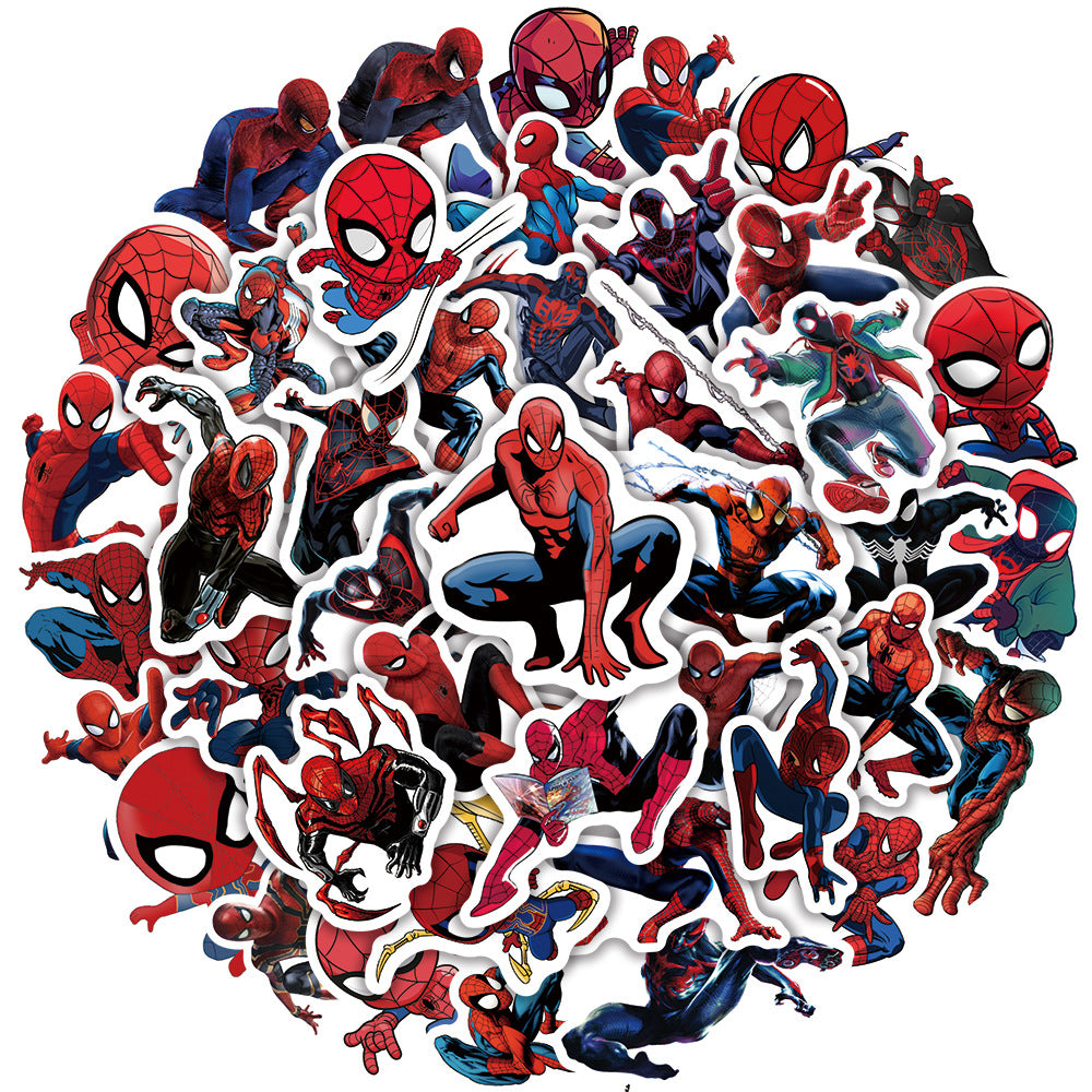 Lot de stickers Spider-Man Multivers avec 10, 30 ou 50 pièces