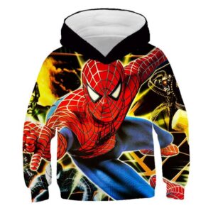 Sweat Spider-Man enfant, tailles 4 à 14 ans
