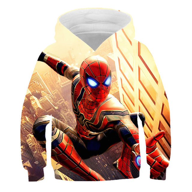 Sweat Spider-Man costume Iron Man du 4 au 14 ans