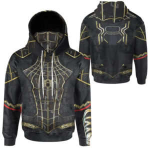 Sweat noir masqué Spider-Man No Way Home jusqu'à 5XL