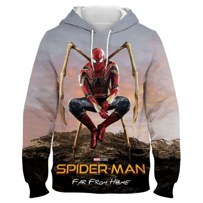 Sweat Spider-Man Iron Spider Far From Home tailles enfant et adulte