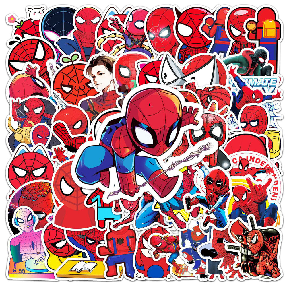 Stickers Spider-Man amusants en 10, 30 ou 50 pièces