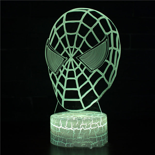 Lampe masque Spider-Man