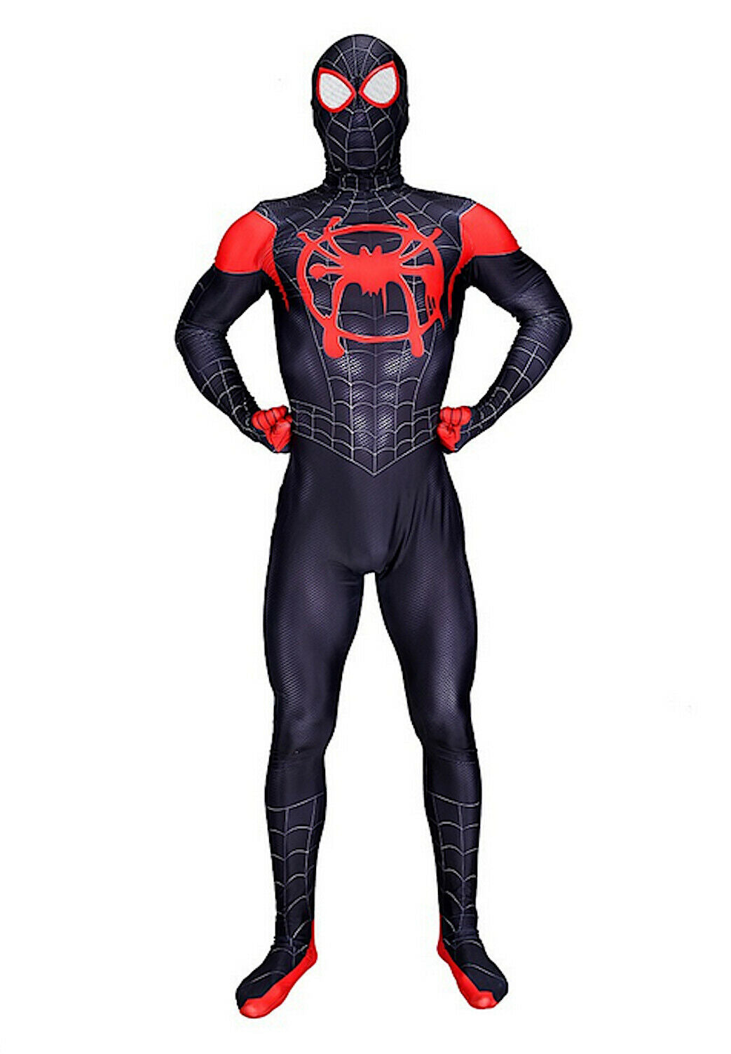 Costume Spider-Man Miles Morales avec tailles XS à XXXL – Image 2