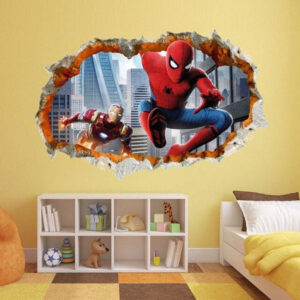 Stickers Spider-Man avec Iron Man